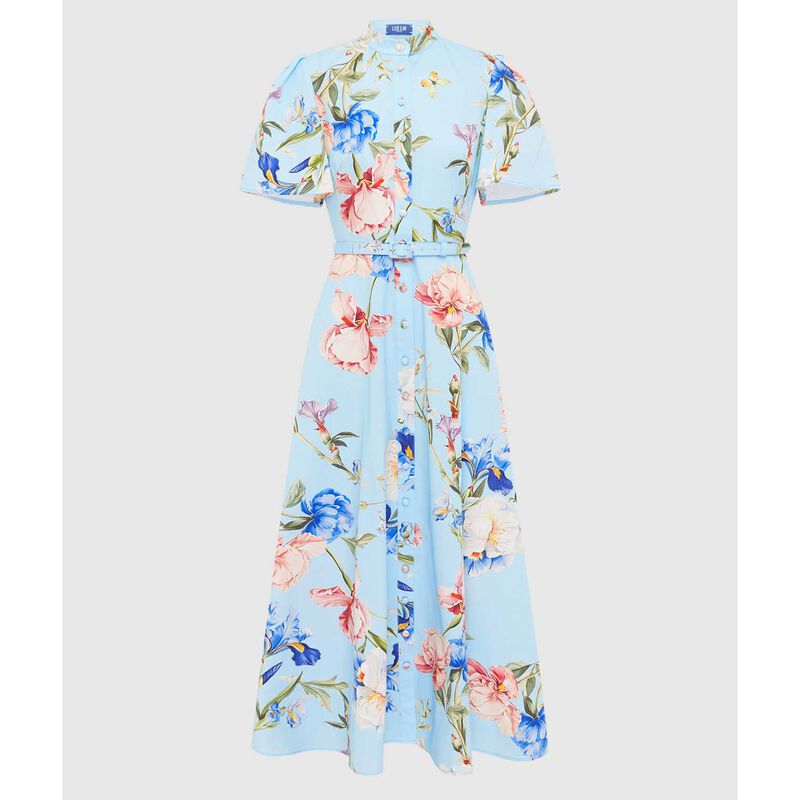LEO LIN Bianca Short Sleeve Midi Dress image number 2